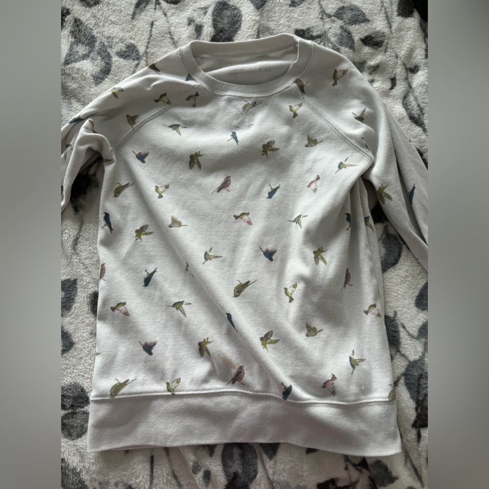 Bird Print Sweatshirt